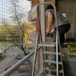 Erkély macskahálózása